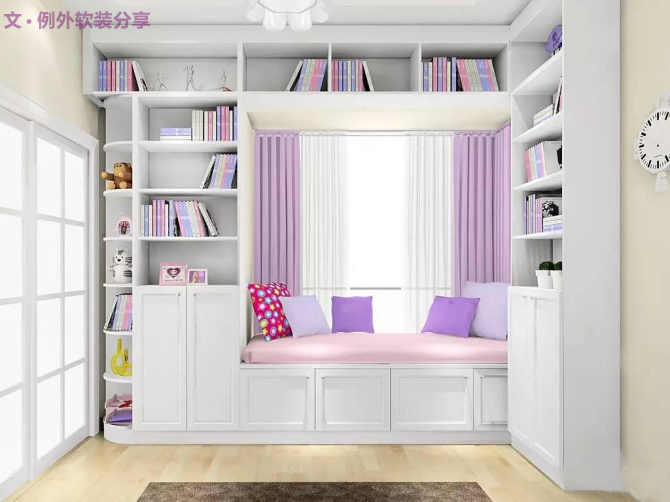 怎么樣設(shè)計(jì)多功能飄窗？室內(nèi)設(shè)計(jì)師這么做！-別墅設(shè)計(jì),軟裝設(shè)計(jì),室內(nèi)設(shè)計(jì),豪宅設(shè)計(jì),深圳例外軟裝設(shè)計(jì)公司