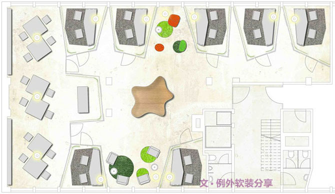 蘇黎世創(chuàng)意設(shè)計(jì)辦公室，工作再忙也來勁-別墅設(shè)計(jì)_軟裝設(shè)計(jì)_室內(nèi)設(shè)計(jì)_豪宅設(shè)計(jì)-深圳例外軟裝設(shè)計(jì)公司