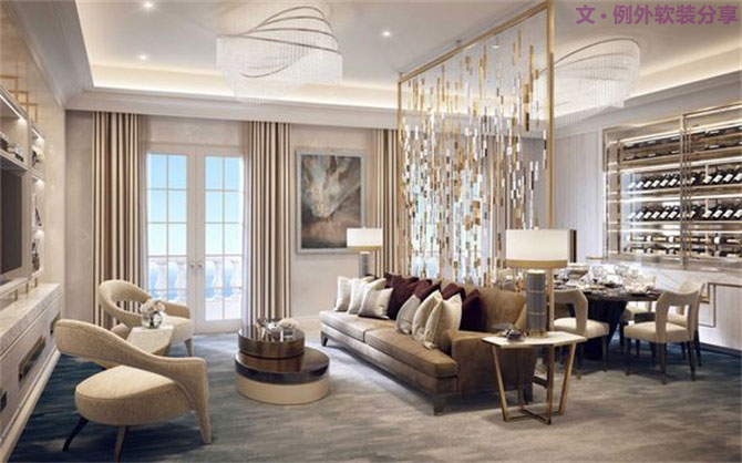 家居搭配中隔而不斷的朦朧美，你家hool得??？-別墅設(shè)計(jì),軟裝設(shè)計(jì),室內(nèi)設(shè)計(jì),豪宅設(shè)計(jì),深圳例外軟裝設(shè)計(jì)公司