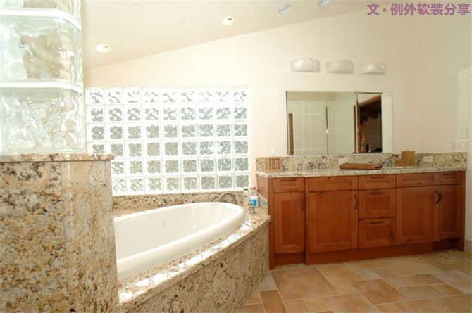 玻璃磚設(shè)計師這樣用，驚艷了N次！-別墅設(shè)計,軟裝設(shè)計,室內(nèi)設(shè)計,豪宅設(shè)計,深圳例外軟裝設(shè)計公司