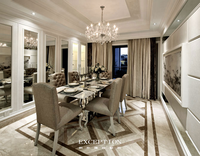 餐廳設計成這樣，天天呆這里也不會膩！-別墅設計,軟裝設計,室內(nèi)設計,豪宅設計,深圳例外軟裝設計公司