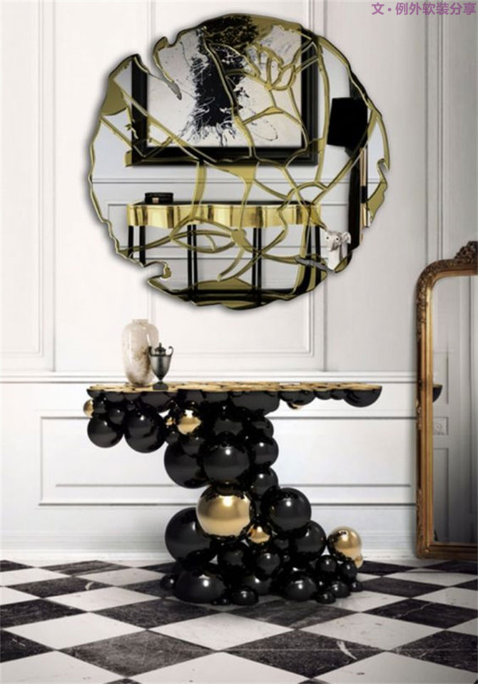 20款玄關(guān)設(shè)計(jì)，做好進(jìn)門“關(guān)”，迷死人不償命！-別墅設(shè)計(jì),軟裝設(shè)計(jì),室內(nèi)設(shè)計(jì),豪宅設(shè)計(jì),深圳例外軟裝設(shè)計(jì)公司