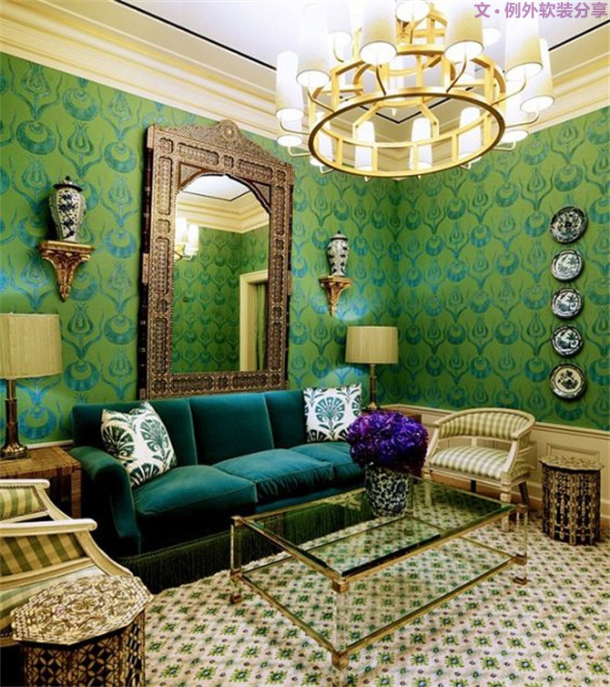 美輪美奐自然綠，綠色控如何奢華過一生？-別墅設(shè)計,軟裝設(shè)計,室內(nèi)設(shè)計,豪宅設(shè)計,深圳例外軟裝設(shè)計公司