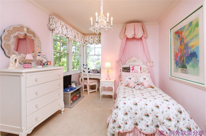 國外流行的公主房設(shè)計，大人孩子一起稀罕！-別墅設(shè)計,軟裝設(shè)計,室內(nèi)設(shè)計,豪宅設(shè)計,深圳例外軟裝設(shè)計公司