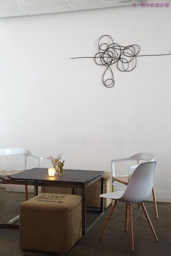 大膽裸露電線，讓它成為一道風(fēng)景線！-別墅設(shè)計,軟裝設(shè)計,室內(nèi)設(shè)計,豪宅設(shè)計,深圳例外軟裝設(shè)計公司