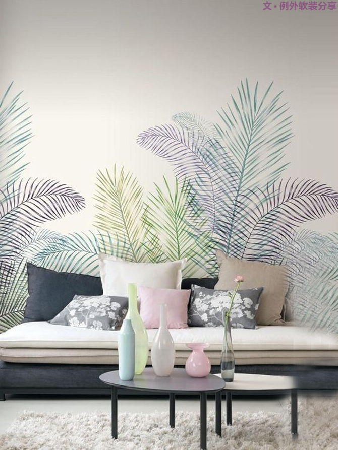 你家墻面還在留白？現(xiàn)在都流行這么玩，美爆了！-別墅設(shè)計,軟裝設(shè)計,室內(nèi)設(shè)計,豪宅設(shè)計,深圳例外軟裝設(shè)計公司