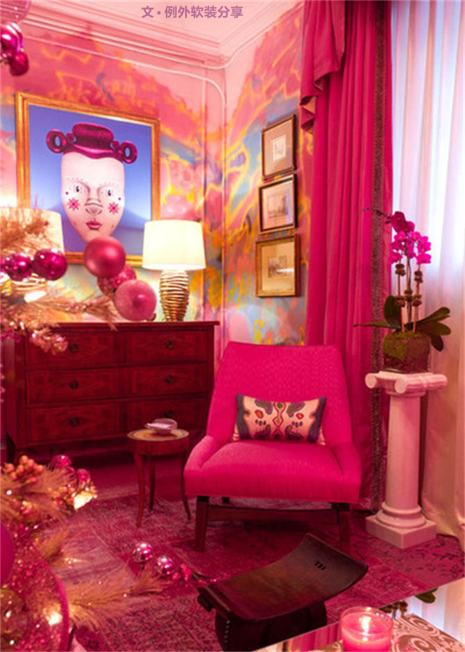 室內(nèi)設(shè)計(jì)師大膽用色裝飾房間！-別墅設(shè)計(jì),軟裝設(shè)計(jì),室內(nèi)設(shè)計(jì),豪宅設(shè)計(jì),深圳例外軟裝設(shè)計(jì)公司