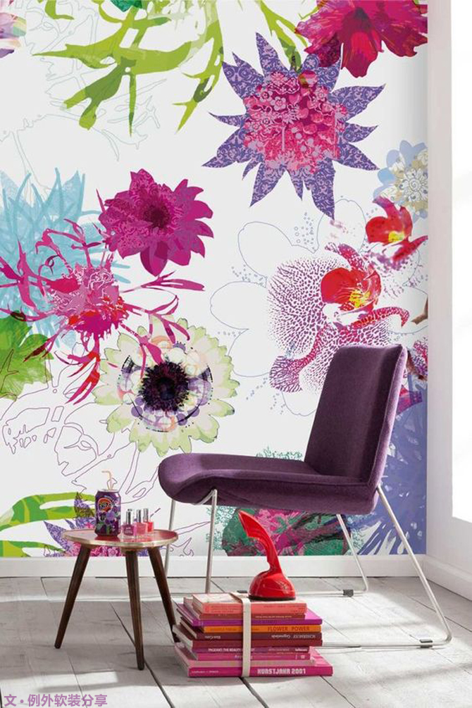 你家墻面還在留白？現(xiàn)在都流行這么玩，美爆了！-別墅設(shè)計,軟裝設(shè)計,室內(nèi)設(shè)計,豪宅設(shè)計,深圳例外軟裝設(shè)計公司