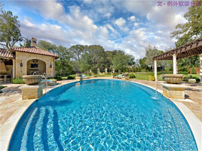 家居豪宅，就該有個(gè)私家泳池-別墅設(shè)計(jì),軟裝設(shè)計(jì),室內(nèi)設(shè)計(jì),豪宅設(shè)計(jì),深圳例外軟裝設(shè)計(jì)公司