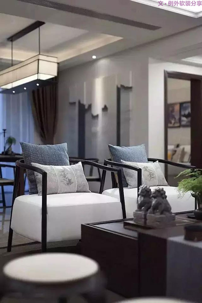 這才是新中式風格該有的樣子，中國人真正的品！-別墅設(shè)計,軟裝設(shè)計,室內(nèi)設(shè)計,豪宅設(shè)計,深圳例外軟裝設(shè)計公司