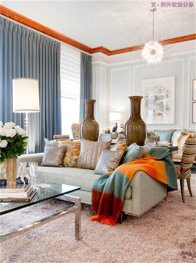 室內(nèi)設(shè)計(jì)師大膽用色裝飾房間！-別墅設(shè)計(jì),軟裝設(shè)計(jì),室內(nèi)設(shè)計(jì),豪宅設(shè)計(jì),深圳例外軟裝設(shè)計(jì)公司