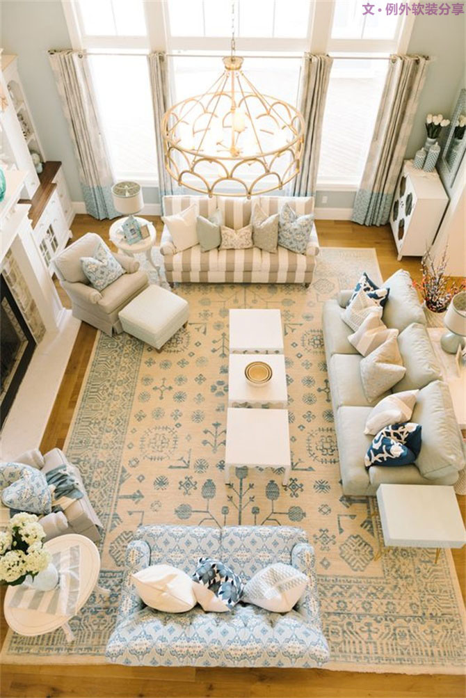 鋪設(shè)地毯除了美觀外，還有什么作用？大小又該如何選擇？-別墅設(shè)計,軟裝設(shè)計,室內(nèi)設(shè)計,豪宅設(shè)計,深圳例外軟裝設(shè)計公司