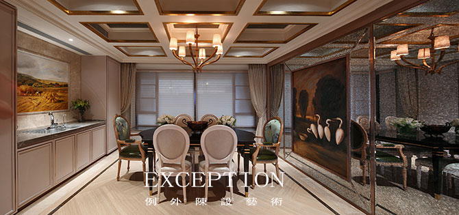 餐廳設計成這樣，天天呆這里也不會膩！-別墅設計,軟裝設計,室內(nèi)設計,豪宅設計,深圳例外軟裝設計公司