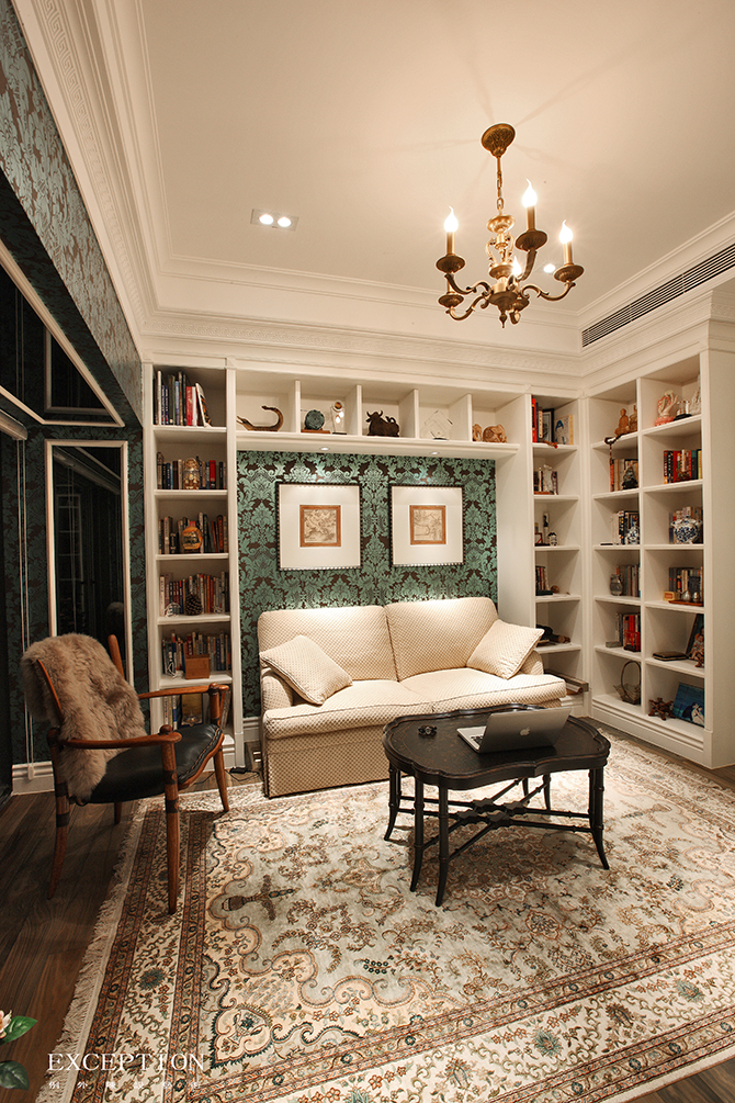 書房還能這樣設(shè)計，漲姿勢了！-別墅設(shè)計,軟裝設(shè)計,室內(nèi)設(shè)計,豪宅設(shè)計,深圳例外軟裝設(shè)計公司
