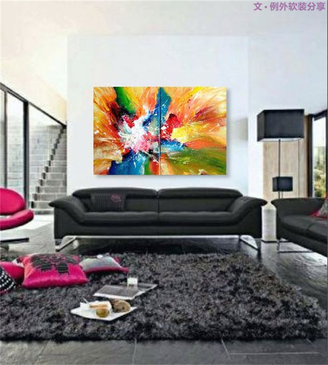 一幅畫讓家驚艷，軟裝設(shè)計師搭配有妙法！-別墅設(shè)計,軟裝設(shè)計,室內(nèi)設(shè)計,豪宅設(shè)計,深圳例外軟裝設(shè)計公司