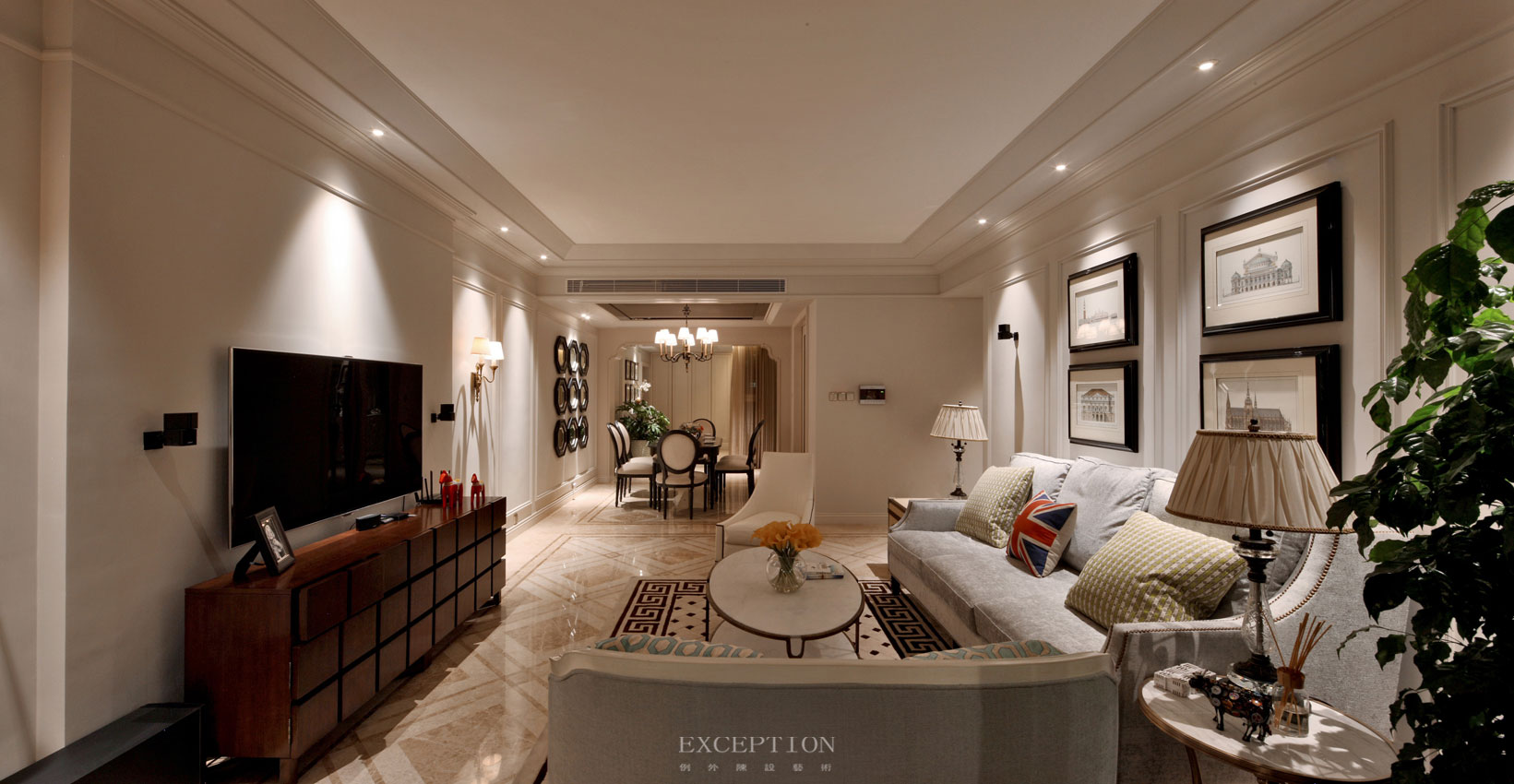 別墅軟裝設(shè)計、深圳軟裝設(shè)計、深圳軟裝公司、深圳別墅設(shè)計-例外（香港）國際陳設(shè)藝術(shù)顧問有限公司