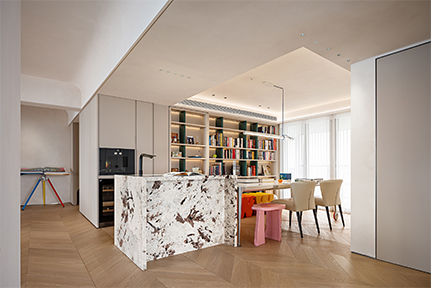 深圳灣210㎡多巴胺時尚個性家，藝術(shù)又自由！